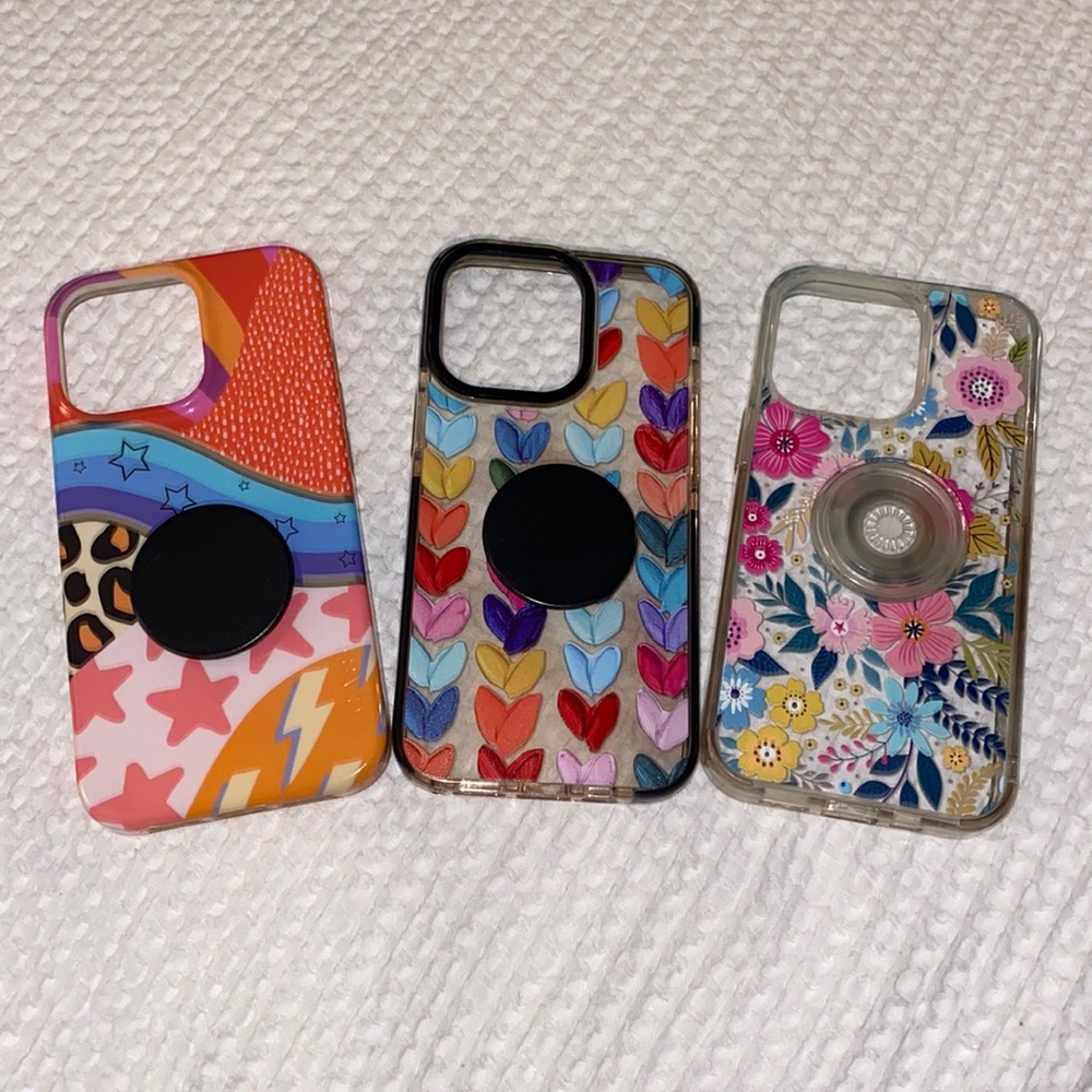 (3) Gently used iPhone 13 cases